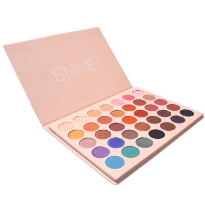 China Private Label Makeup Palette 35 Color Waterproof Eyeshadow Palette With Carton Packing for sale