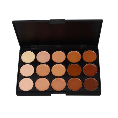 China Sunscreen Wholesale 15 Color Private Label Contour Makeup Concealer Palette for sale