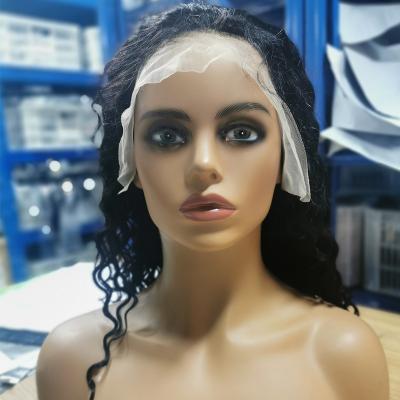 China Wholesale 13x4 Deep Wave Virgin Hair Curly Wig Hd Lace Front Peruvian Lace Front Wigs For Black Women Virgin Hair Wigs for sale