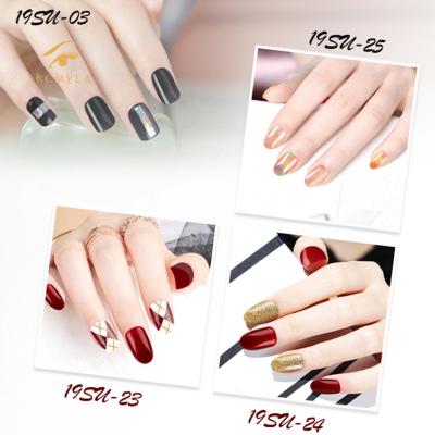 China Detachable Waterproof Design French Nail Patch Nail Patches for sale