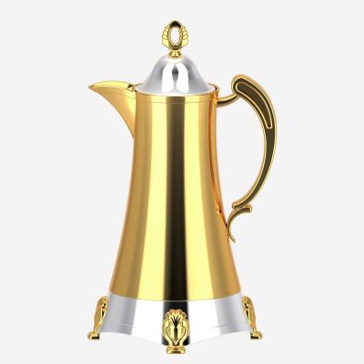 China Arabic Coffee PORTABLE Portable Pot Kettle Cold Water Heat Insulation Household Golden Thermos for sale