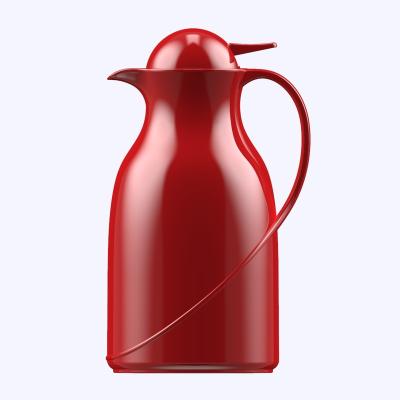 China PORTABLE Coffee Pot European Holiday Party Insulated Kettle Red Household Insulated Portable Hot Kettle Kettle Gift for sale