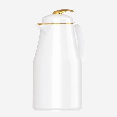 China PORTABLE European Style Insulation PP Plastic Body Good Quality 1000ML White Vacuum Flask for sale