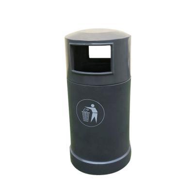 China Sustainable Outdoor Round Fiberglass Waste Recycling Bin Te koop