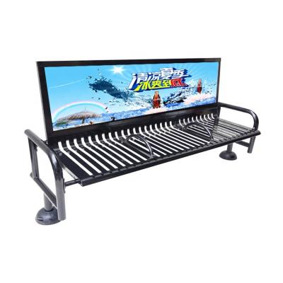 중국 Advertising Cast Aluminum End Park Modern Single Leg Outdoor Metal Steel Garden Bench Bench For Street 판매용