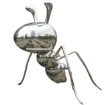 Китай Over 10 Years HAOYIDA Garden Decorative Mirror Polished Stainless Steel Huge Animal Ant Sculpture продается