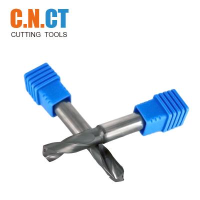 China Metal Drilling Carbide Drill Bits For Cutting Metal 2 Flute Solid Carbide Drilling for sale