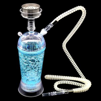 China Mukai Hot Selling Manufacturer Accessories 11.5 INCH Unbreakable Plastic Brass Acrylic Hookah Cheaper Portable Set for sale