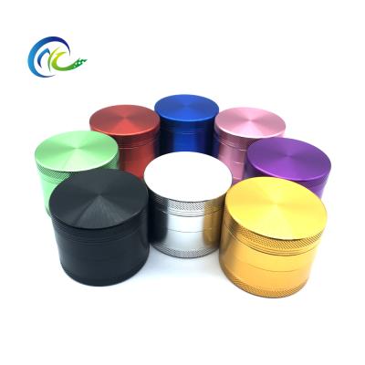 China Herb Accessories 55mm Aluminum Alloy Weed Grinder Grinder Good Quality Wholesale Smoking Tobacco Weed 4 Layers Weed Grinder Herb Grinder for sale