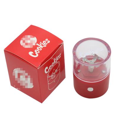 China Plastic Tobacco Grinding Electric Herb Grinder Custom Logo Printing USB Charging Herb Manufacture Smoking Accessories New Tobacco Weed for sale