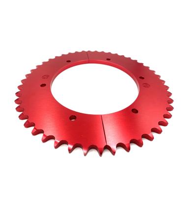 China Traditional Hole Style or Custom Hole Style as you like New Arrival Launch #40 Aluminum Go Kart 42T Sprocket for Indoor Go Karts for sale