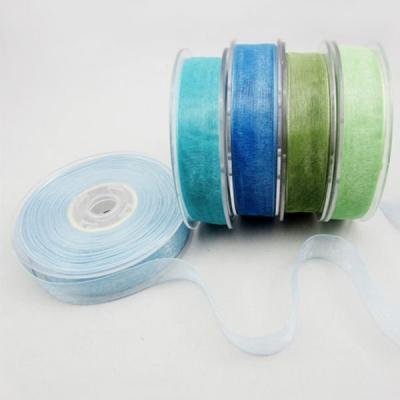 China 100% Nylon Organza Ribbon for Gift Wrap Width 3-75mm Packaging Ribbon for sale