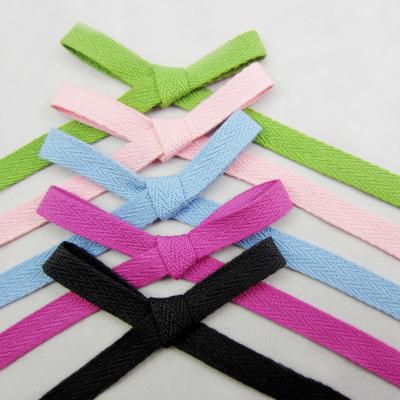 China Colorful Cotton Herringbone tape 100% Cotton Tape 6mm-50mm Custom Color Woven Herringbone Ribbon Cotton Tape for sale