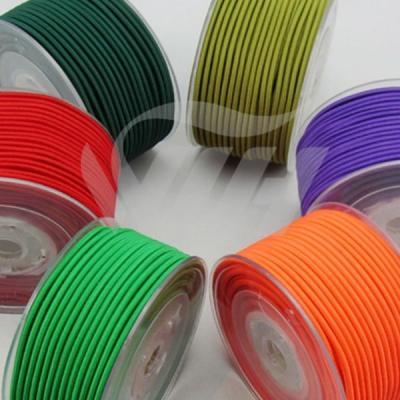 China High Strength Elastic Cord 1mm 2mm 3mm 4mm 5mm Colorful Round Elastic Rope for Jacket and bags Te koop