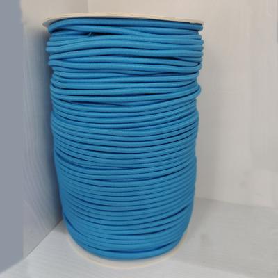 China Blue Elastic Cord 1mm 2mm 3mm 4mm 5mm Colorful Spandex Round Elastic Rope for Decoration Box for sale