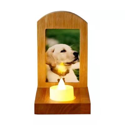 China Small Viable Wooden Memorial Wooden Headstone Burial Sacrifice Pet Grave Marker for sale