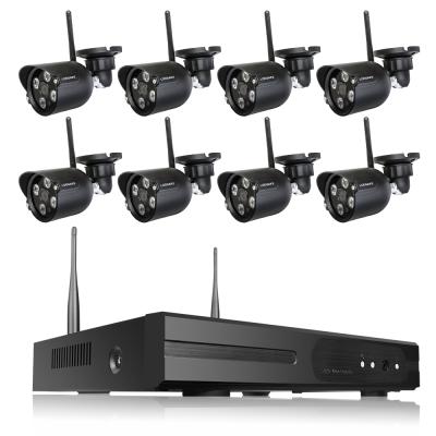 China Waterproof/Waterproof Outdoor Security System 8CH Nvr Kit Wireless Wifi Cameras 2MP P2P NVR KIT 1080P Wifi IP Camera CCTV for sale