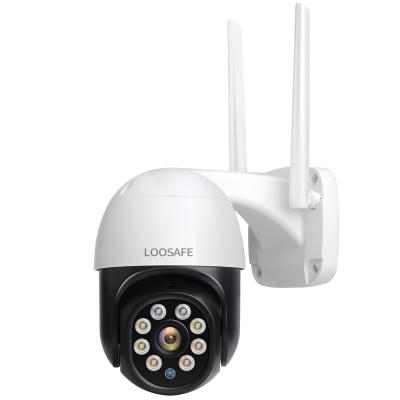 China CCTV Built-in 1080P WiFi Full Color Network Ptz Night Vision Siren LOOSAFE Outdoor Wireless IP Camera for sale