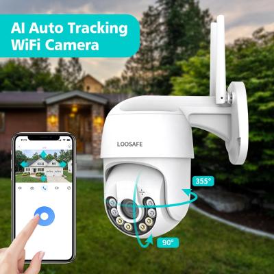 China Human Motion Tracking 4MP Wireless IP Camera Wifi Speed ​​Dome PTZ IR Night Vision CCTV Security Outdoor Two Way Audio Network Camera for sale