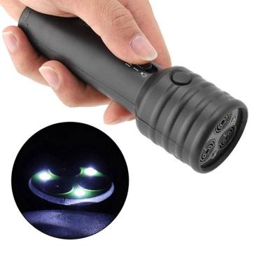 China Viable 3 in 1 Anti Barking Flashlight Hunter Pet Training Equipment Ultrasonic Dog Repeller Trainer for sale