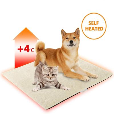 China Travel Pet Accessories Pet Mat Slip Self Anti Heating Warm Soft Dog Mat For Winter for sale