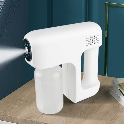 China Blue Handheld Deluxe Radio ULV Ray Atomization Sterilizer for Hospital Home and Outdoor Steam Mist Disinfection Gun for sale