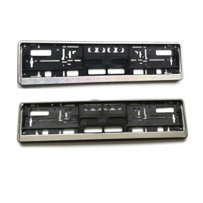 China Custom variety of european chrome plastic number plate frame for sale