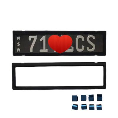 China Australia acrylic number plate frames, Number plate covers for different states for sale