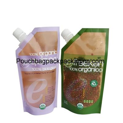 China Stand up pouch with spout for beverage, reusable and foldable for liquid for sale