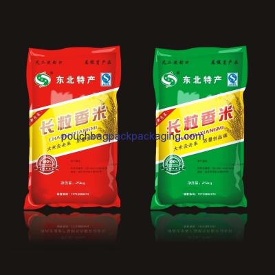 China Laminated plastic bag for rice packaging 10 kg 25 kg 30 kg 50 kg for sale