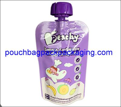 China Juice packing bag with spout, stand up spout pouches plastic for food packaging for sale