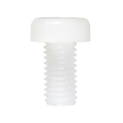 China Fixed Plastic White Nylon Head Pan Screw Pan Screw M2-M8 Round Head Machine Screw for sale