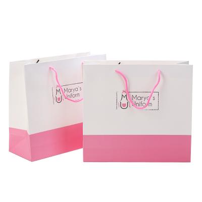 China Retail Cheap Recycled Materials Low Cost OEM Gift Shopping Custom Printing Luxury Paper Bag With Your Own Logo for sale