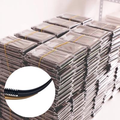 China Wholesale Very Soft And Light Laser Grooved Soft Same Individual Korean Natural Black And Lashes Makeup False Eyelash Pbt OEM ODM Light Weight Deeply for sale