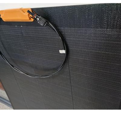 China Industrial/Commercial/Home Use 12V All Black ETFE 110w Semi Flat Flexible Solar Panel 110W 160W Small Solar Panel For Yacht Portable Solar Panel for sale