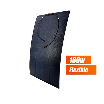 China European Market ETFE 100w Foldable Solar Power System 160watt Semi Flexible 170watt Solar Panel Felt Solar Portable Military Panel for sale