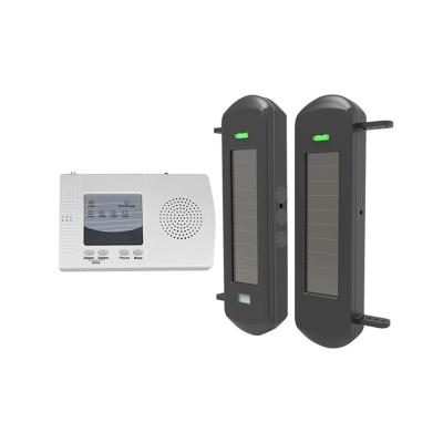 China Home Security.Office Building Radio No Need Replace Battery Outdoor Waterproof Perimeter Security Intruder Alert Solar Infrared Beams Detectot for sale