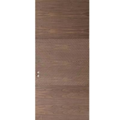 China Modern Luxury Front Doors Teak Wood Sound Insulation Sound Insulation Solid Wood for sale