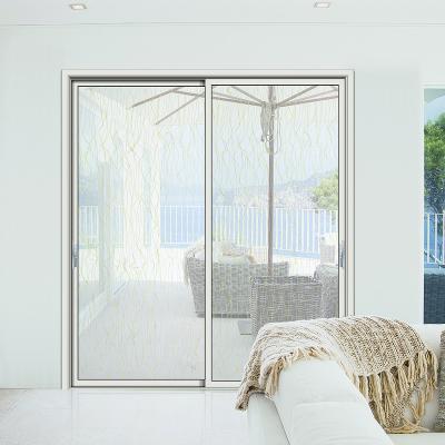 China Waterproof Modern House Balcony Transparent Glass Aluminum Sliding Door for sale