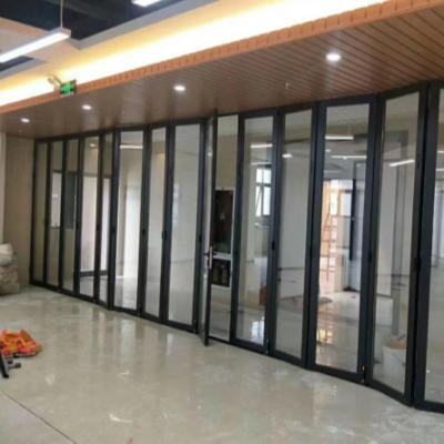 China Waterproof Business EO Custom Design Folding Glass Door Aluminum for sale