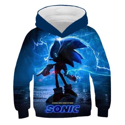 China Wholesale 2023 Children's Sonic Casual Clothes Long Sleeve Anti-Shrink Pocket All Over Mixed Colors Boys Hoodies for sale