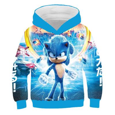 China Anti-Shrink Clothing Cartoon Print Child Sweatshirt Fashion Boys Hooded Hoodie for sale