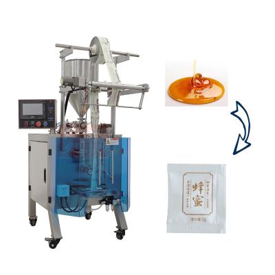 China Automatic Food Honey Packaging Machine Sauce Heating And Stirring Machine Dispensing Vertical Liquid Packaging Machine for sale