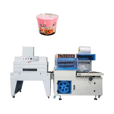 China Automatic Pillow Type Bubble Noodle Bucket Heat Shrink Packaging Machine Pillow Packaging Machine Heat Shrink Machine for sale