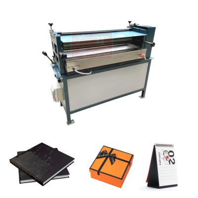 China Single Type Desktop / Cabinet Cabinet Hot Melt Gluing Machine Laminated Paper Uniform Hot Melt Gluing Machine for sale