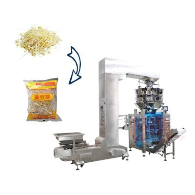 China Vegetable Food Bean Sprout Packing Machine Salad Packing Machine Automatic Weighing Packing Machine for sale