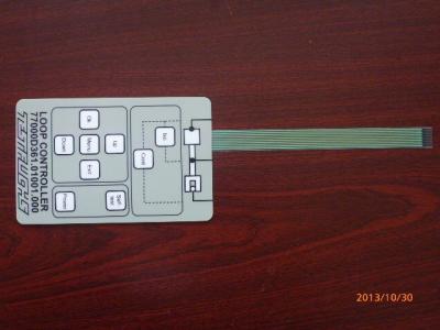 China Thin Film 3m Adhesive Single Membrane Switch , Embossed Membrane Key Switches for sale