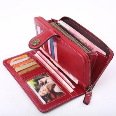 China Custom Logo Card Holder Wallet Purse Women Fashion Clutch Bag Long Wallets With Zipper for sale