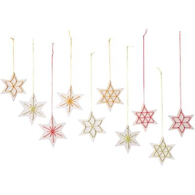 China DIY Toys China Factory Good Quality Wooden Embroidery Stars Handwork Set For 10 Pieces DIY Toys for sale