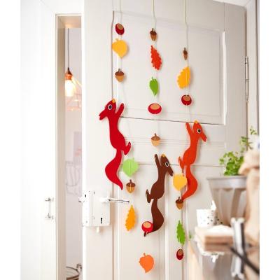 China DIY Toys Direct Selling Good Quality Felt Handwork Garland Squirrel Set For 3 Chains DIY Toy for sale